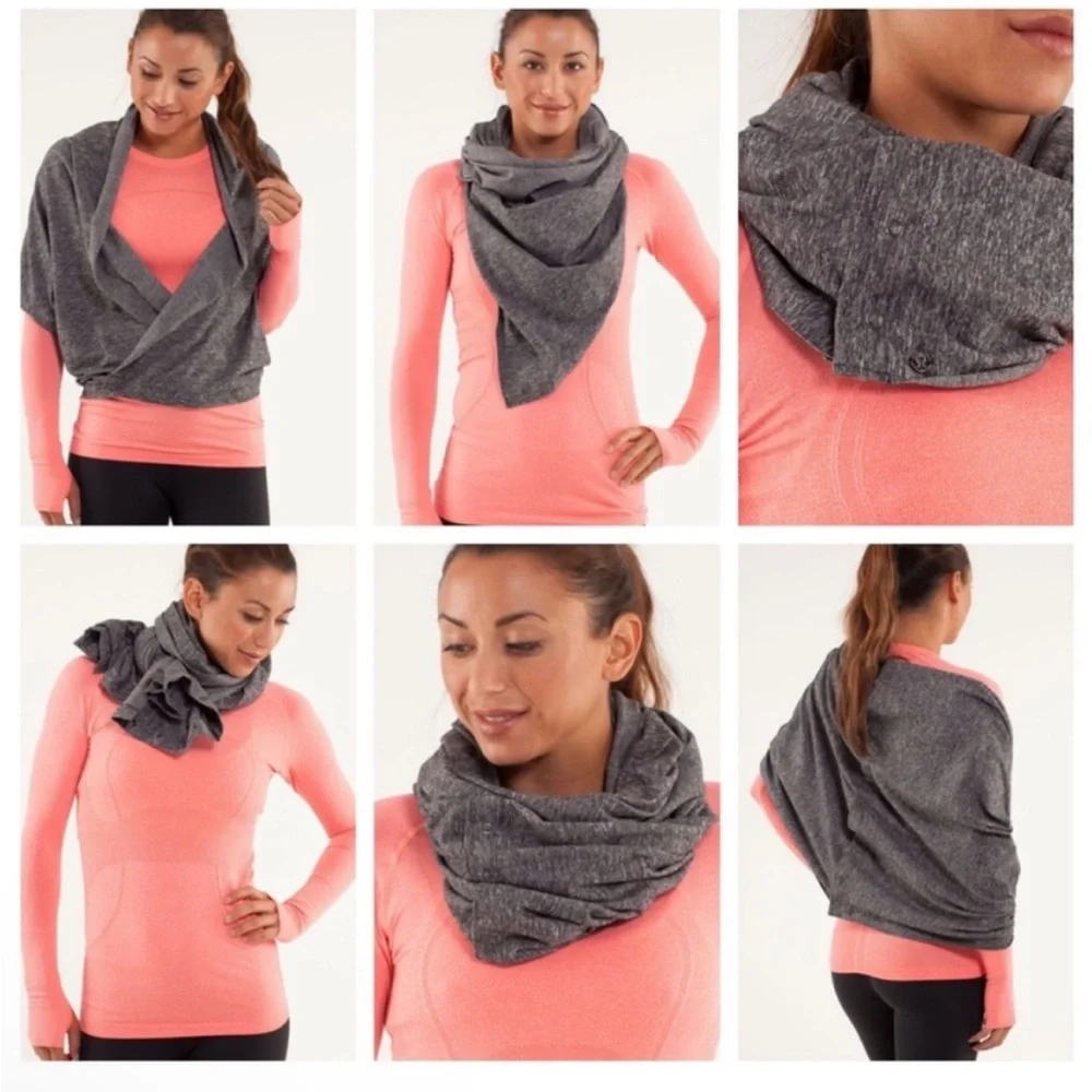 LULULEMON Vinyasa Scarf COZY RULU  BUTTERY SOFT Reversible PURPLE SHADES OS